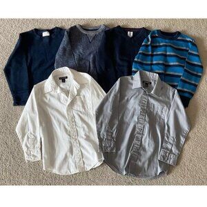 Lot of Boys Sweaters and Button Down Dress Shirts - Size 6/7, Small